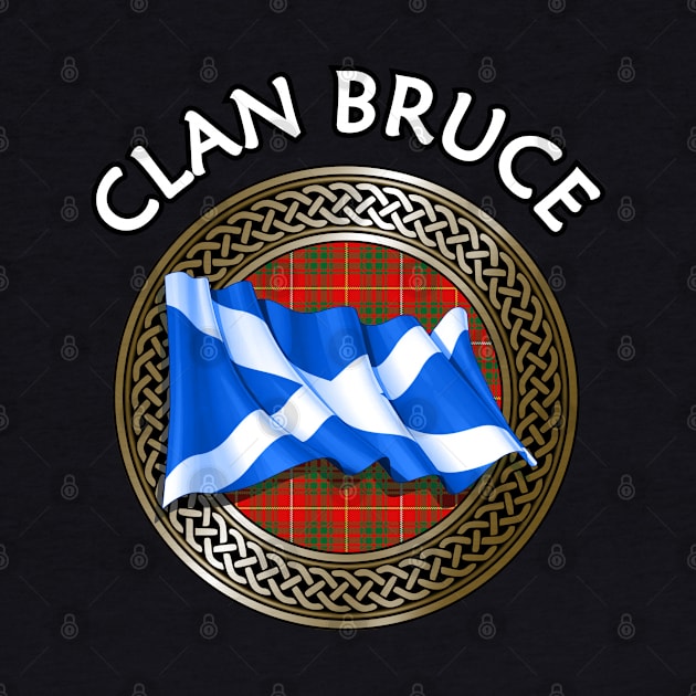 Clan Bruce Crest & Tartan Knot by Taylor'd Designs